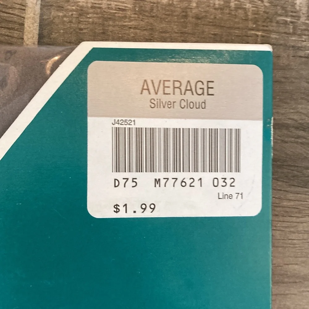 Vintage Deadstock New Sears Average Day Sheer Sandalfoot The Only Toe pantyhose